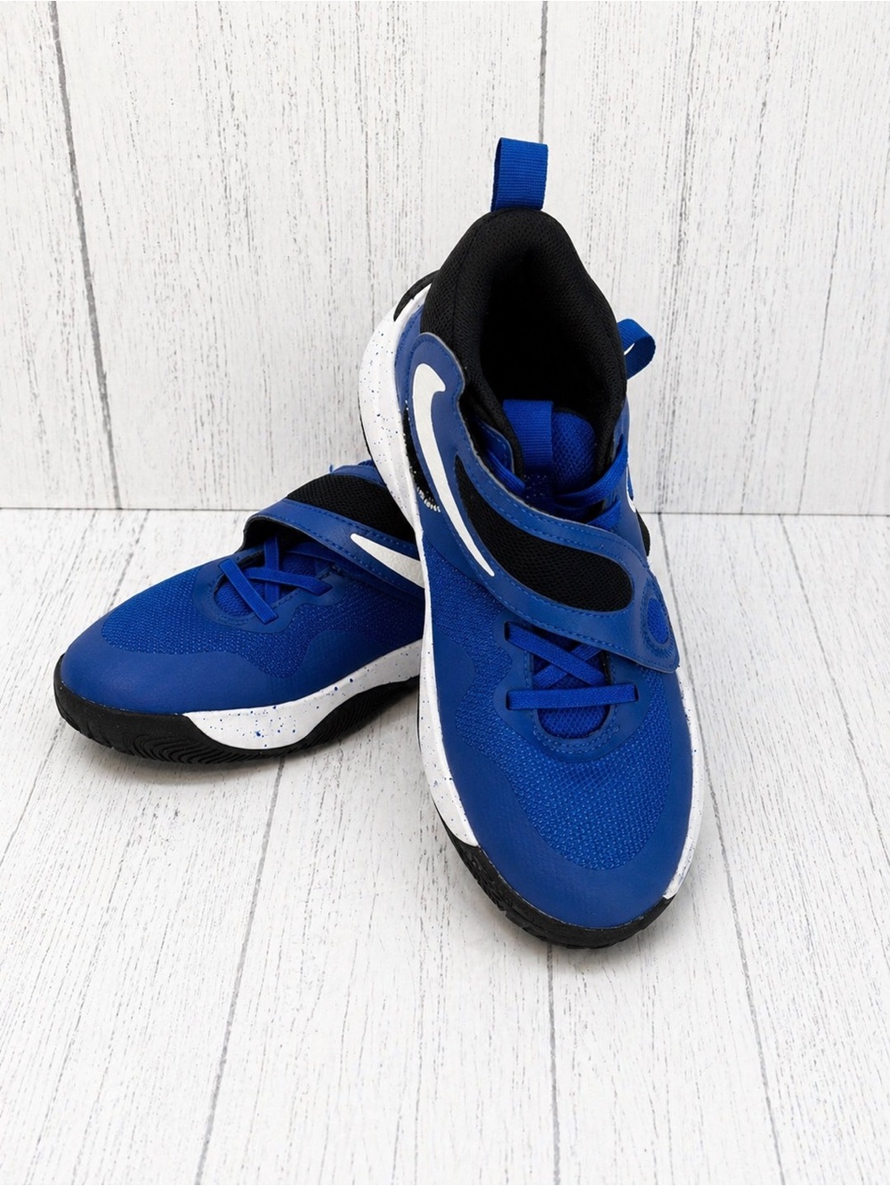 Nike Team Hustle D 11 Big Kids Basketball Blue White Athletic Sneakers Sz 4 Y - Picture 3 of 9